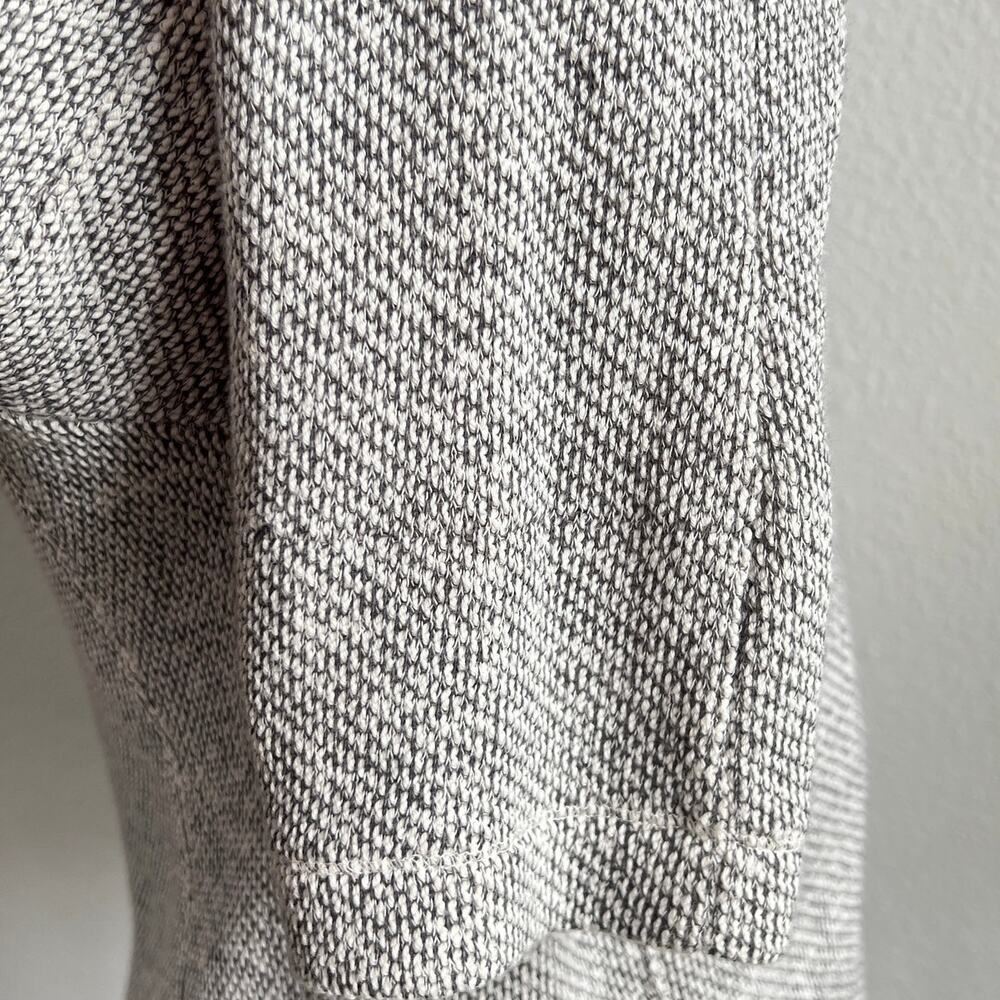 Eileen Fisher Gray Moto Zip Knit Sweater Jacket Women's L Organic Cotton Pockets - Picture 8 of 8